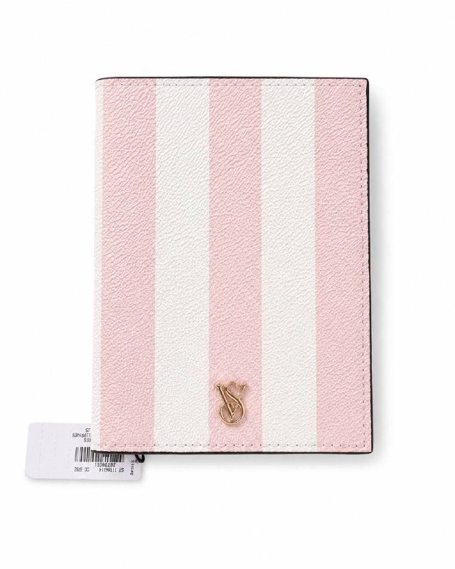 Victoria’s Secret Pink Stripe Passport Holder Travel Wallet NWT