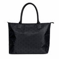 Victoria’s Secret Black Monogram Large Tote Bag Zip Closure Travel Shopper