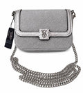 NWT Victoria's Secret Silver Glitter Crossbody Chain Bag Mini Purse