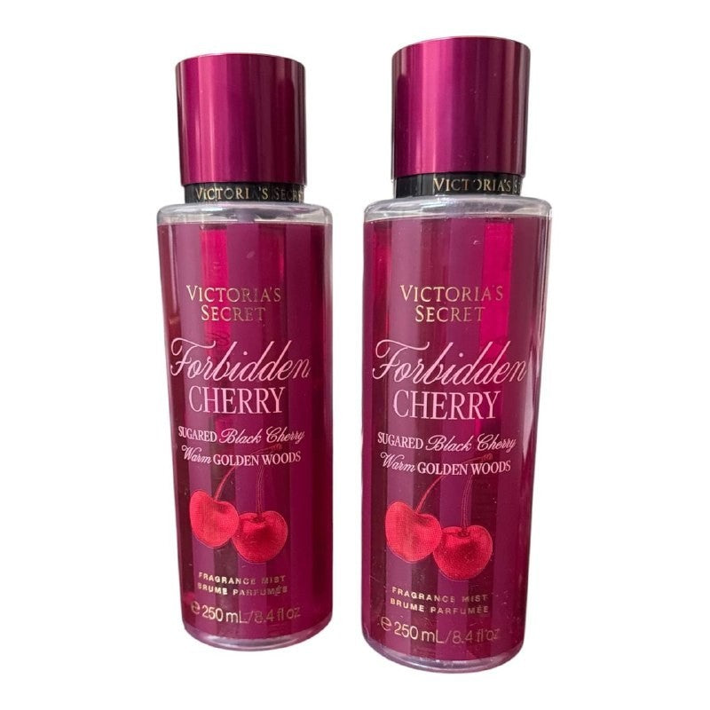 Victoria’s Secret Forbidden Cherry Fragrance Mist 8.4 oz 2 Pack New
