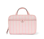Victoria’s Secret Pink Stripe Hanging Travel Toiletry Cosmetic Makeup Bag NWT