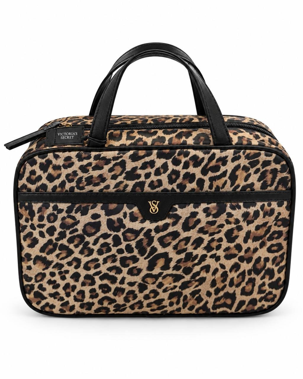 Victoria’s Secret Leopard Hanging Travel Cosmetic Makeup Case Organizer New