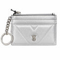 Victoria’s Secret Silver Card Holder Zip Wallet Keychain