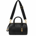 Victoria’s Secret Black Satchel Handbag Gold Hardware Crossbody Strap