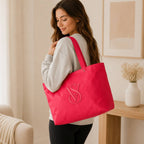 Victoria’s Secret Monogram Logo Tote Bag Pink Large Travel Gym Shoulder Bag NWT