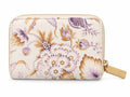Victoria’s Secret Floral Zip Around Wallet Pink Lavender Gold Tone