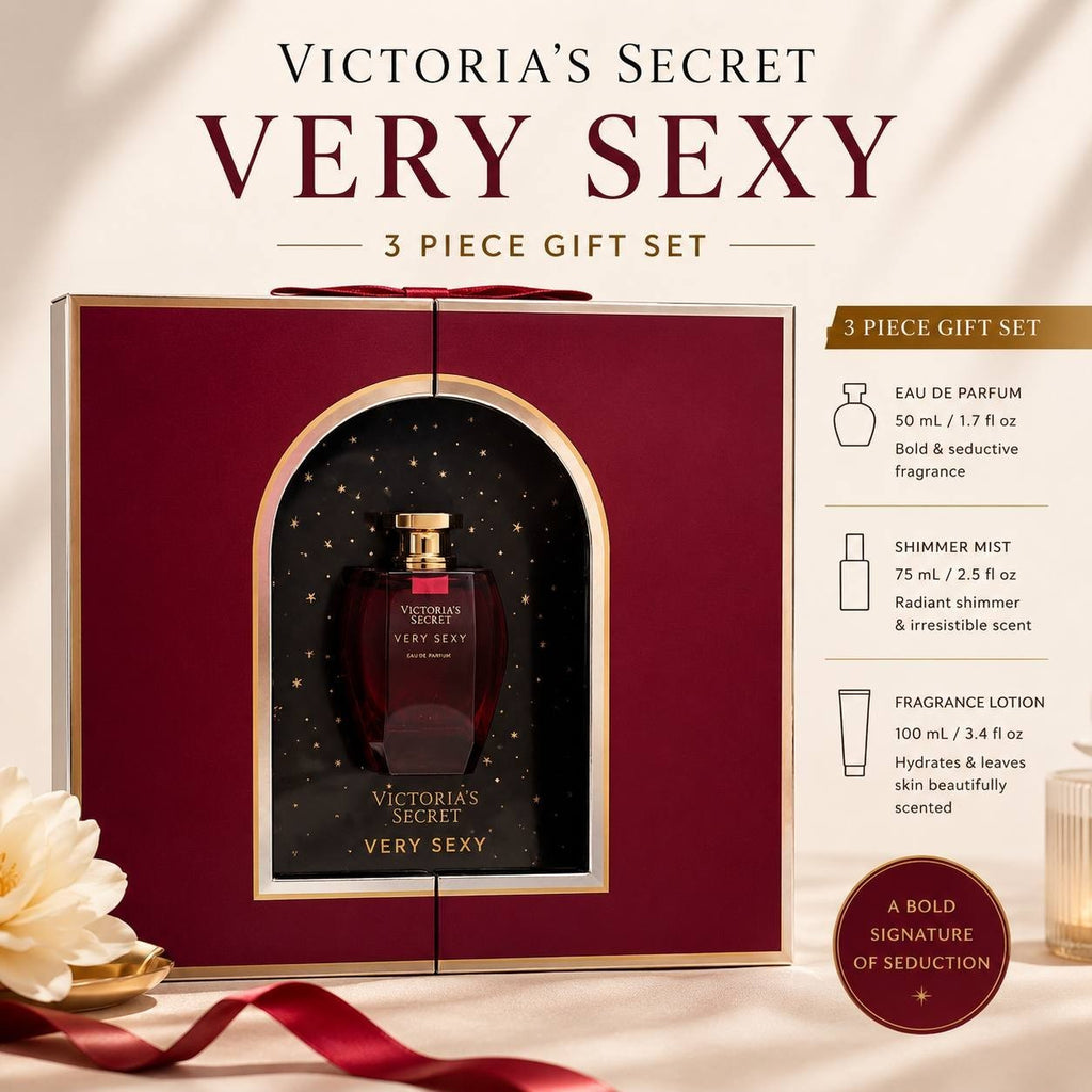 VS Very Sexy 3 Piece Gift Set Eau de Parfum Mist Lotion Gift Box New