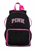 Victoria’s Secret PINK Black Hot Pink Backpack School Travel Bag