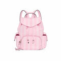 Victoria’s Secret Pink Striped Mini Backpack Drawstring Travel Casual Bag NWT