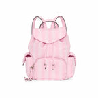 Victoria’s Secret Pink Striped Mini Backpack Drawstring Travel Casual Bag NWT