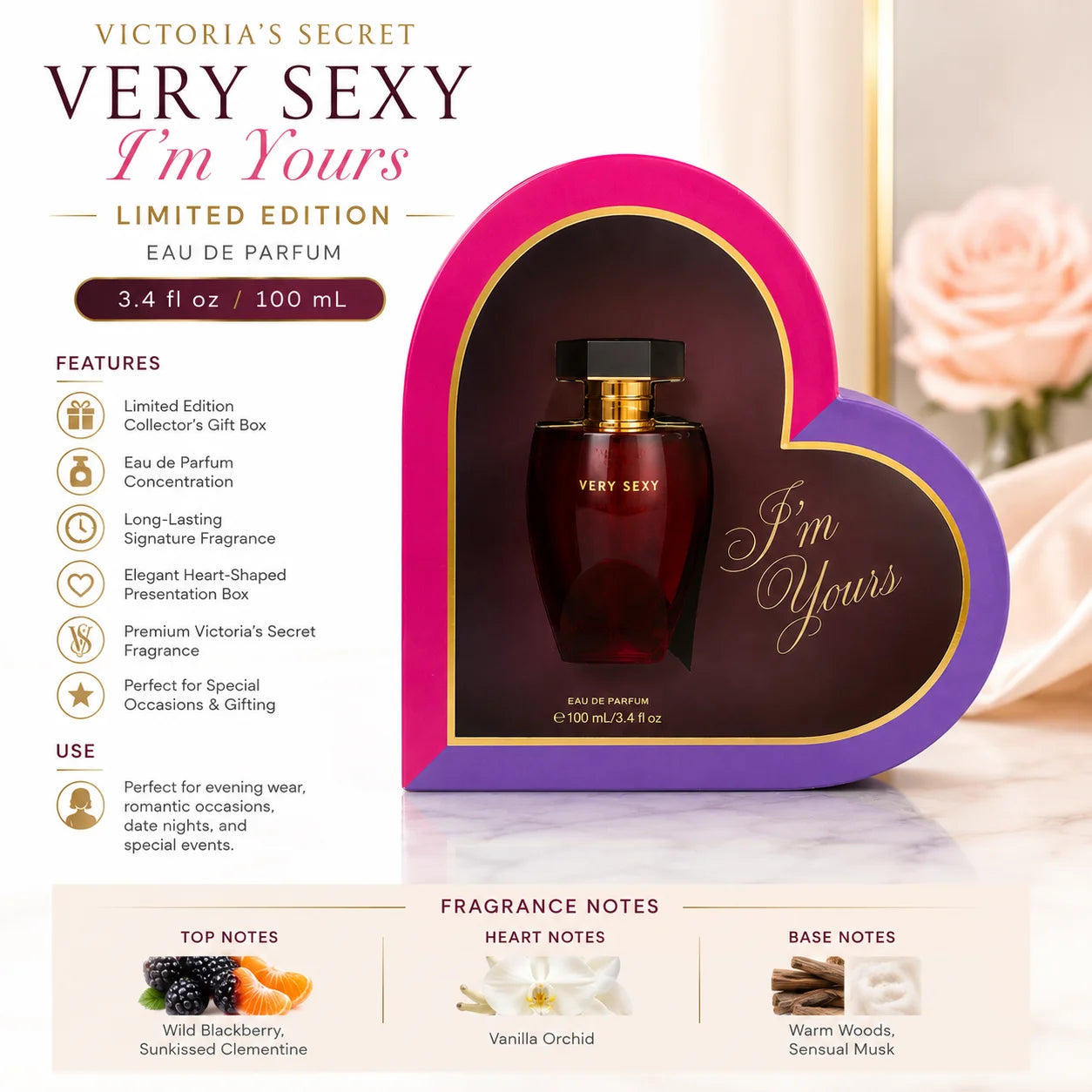 Very Sexy I’m Yours Limited Edition Eau de Parfum 3.4 fl oz / 100 mL Gift Set