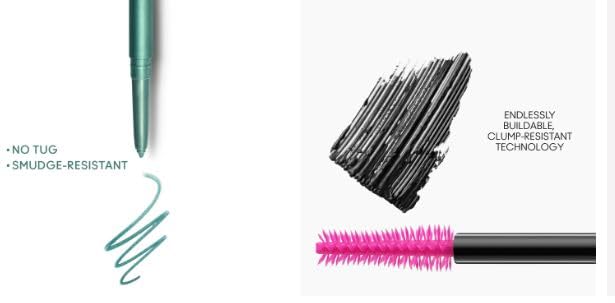 M.A.C Line and Lash Full Size Kit - M·A·C Colour Excess Gel Pencil Eye Liner (Pool Shark) and M·A·CStack Mascara Mega Brush.