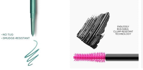 M.A.C Line and Lash Full Size Kit - M·A·C Colour Excess Gel Pencil Eye Liner (Pool Shark) and M·A·CStack Mascara Mega Brush.