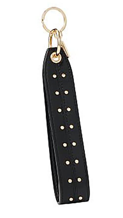 Victoria's Secret Wristlet Strap Keychain, Black/Gold Studded/Stud Mix, One size, Black/Gold Studded/Stud Mix, Onesize