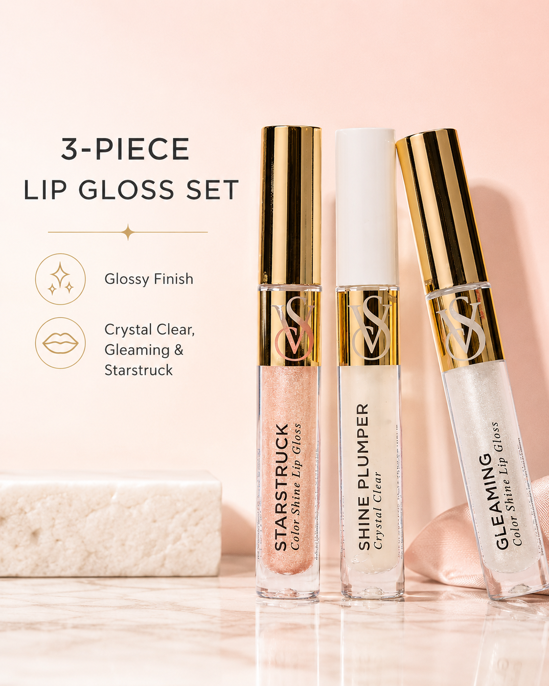 Victoria’s Secret Best of Gloss 3-Piece Lip Gloss Gift Set