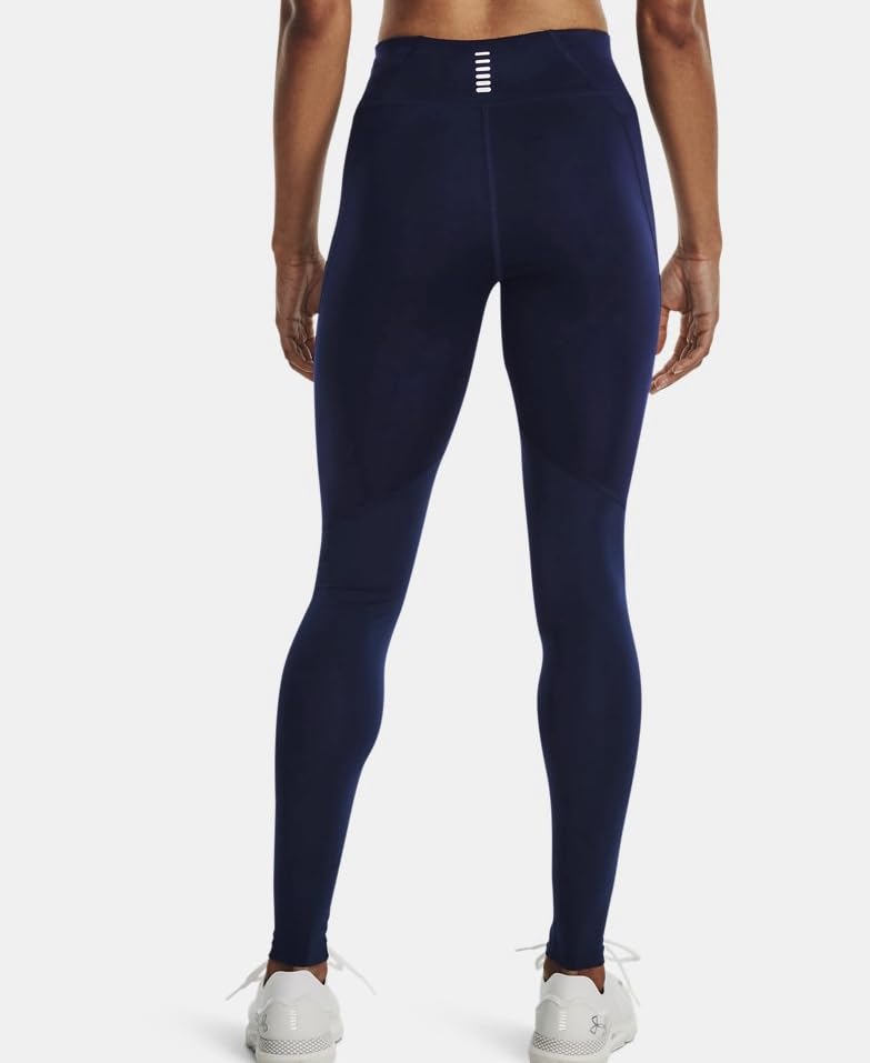 Women's UA Mileage Run Leggings Midnighth Navy/Halo Gray Reflective Small
