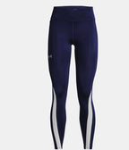 Women's UA Mileage Run Leggings Midnighth Navy/Halo Gray Reflective Small
