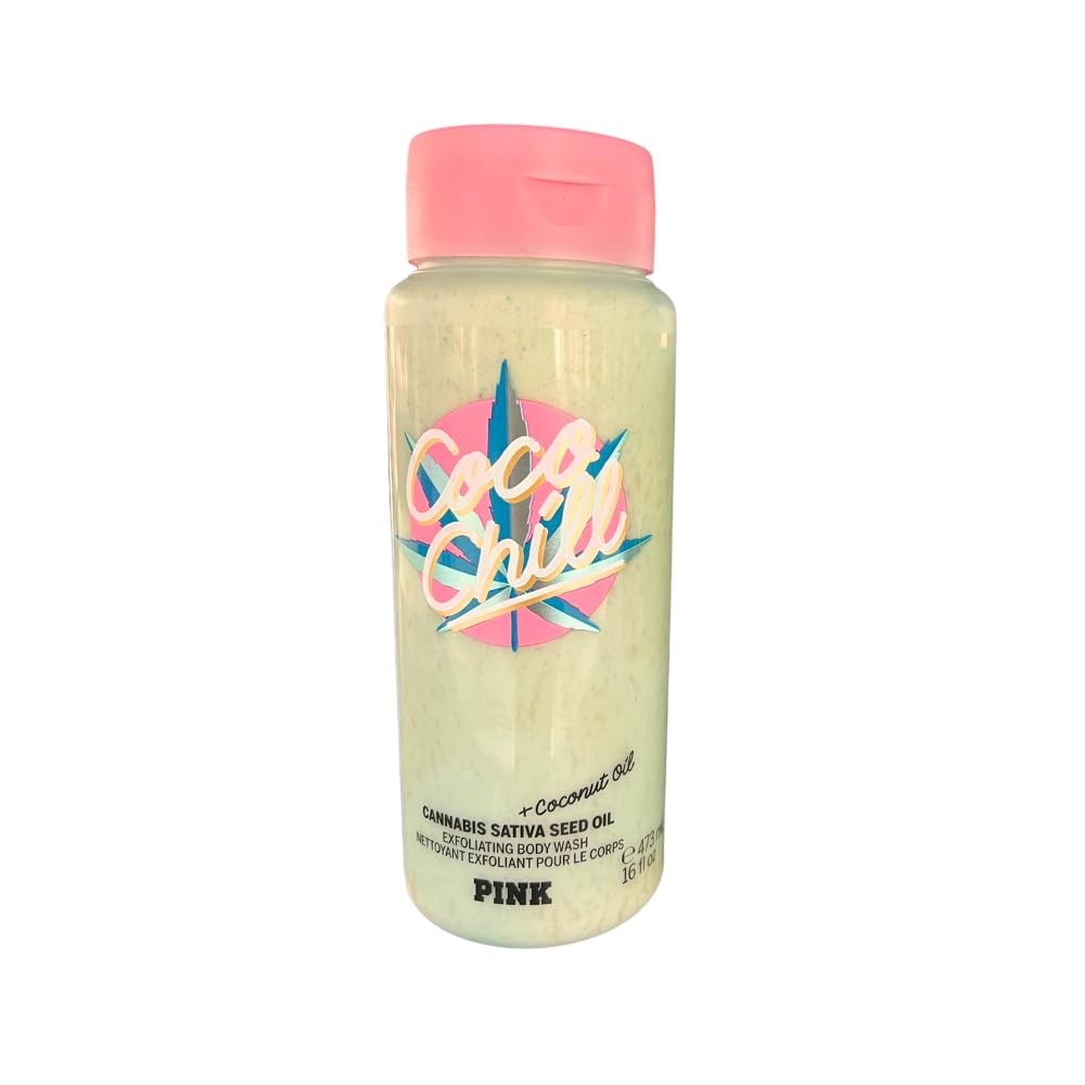 Victoria's Secret PINK COCO CHILL Body Care 2-piece Set - Exfoliating Body Wash & Calming Body Lotion