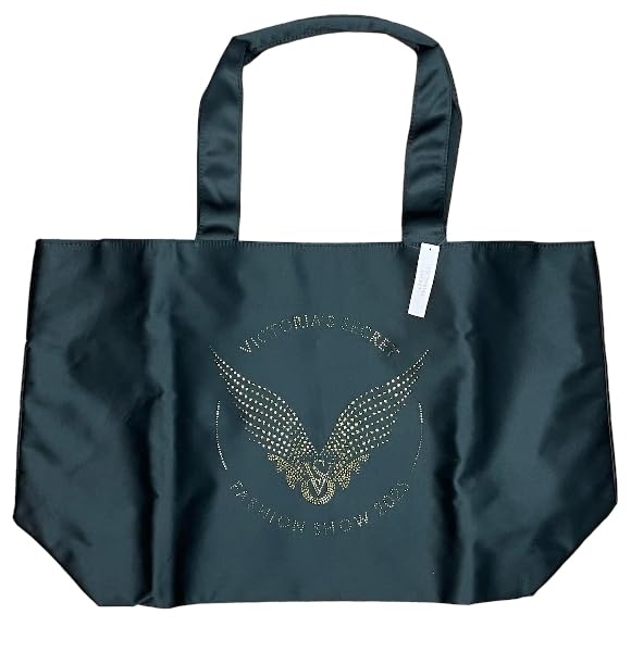 Victoria's Secret Rhinestone Fashion Show Tote Bag Color Black/Gold New