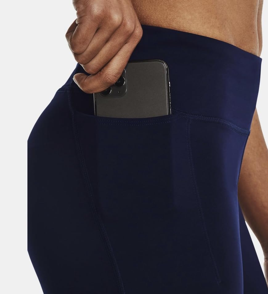 Women's UA Mileage Run Leggings Midnighth Navy/Halo Gray Reflective Small