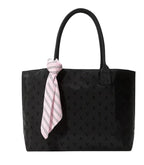 Victoria's Secret Tote Bag & Scarf Color Black/Pink New