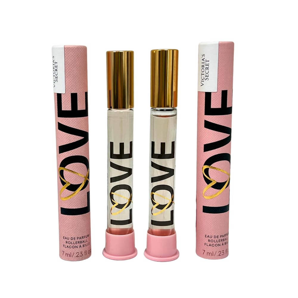 Victoria's Secret LOVE Eau de Parfum Rollerball for Women 0.23 fl oz - 2 Pack