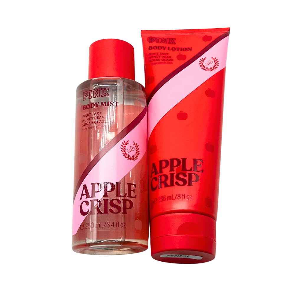 Victoria's Secret PINK APPLE CRISP Body Mist & Lotion 2-piece Set - 2025 LIMITED Edition – Fall Scent Collections