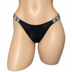 Victoria's Secret Shine Strap Very Sexy Lace Thong Panty Color Black New, Pink