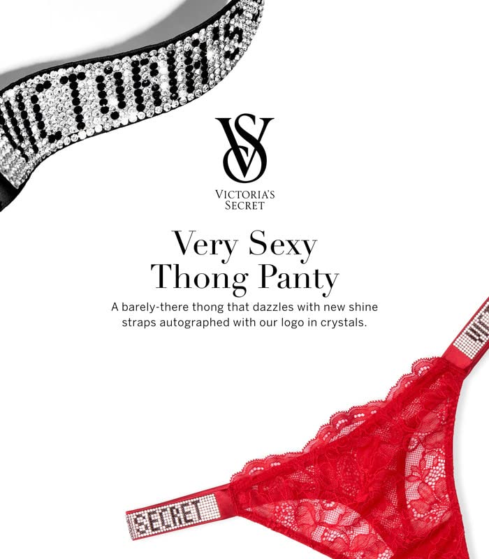 Victoria's Secret Very Sexy Shine Strap Thong, Angel Pink, L