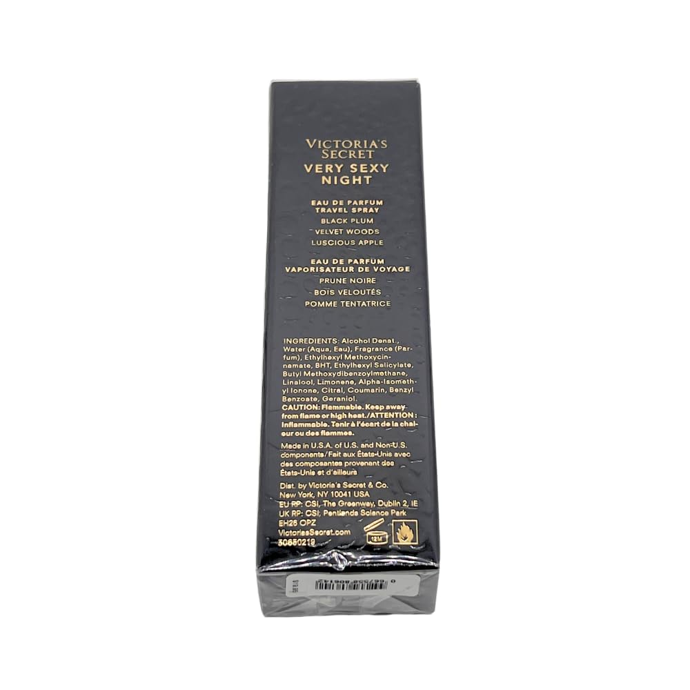 Victoria's Secret VERY SEXY NIGHT Eau de Parfum Travel Spray 0.23 fl oz for Women