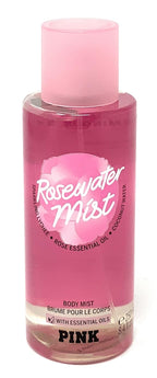Victoria's Secret Pink Rosewater Body Mist 8.4 fl oz with Essential Oils