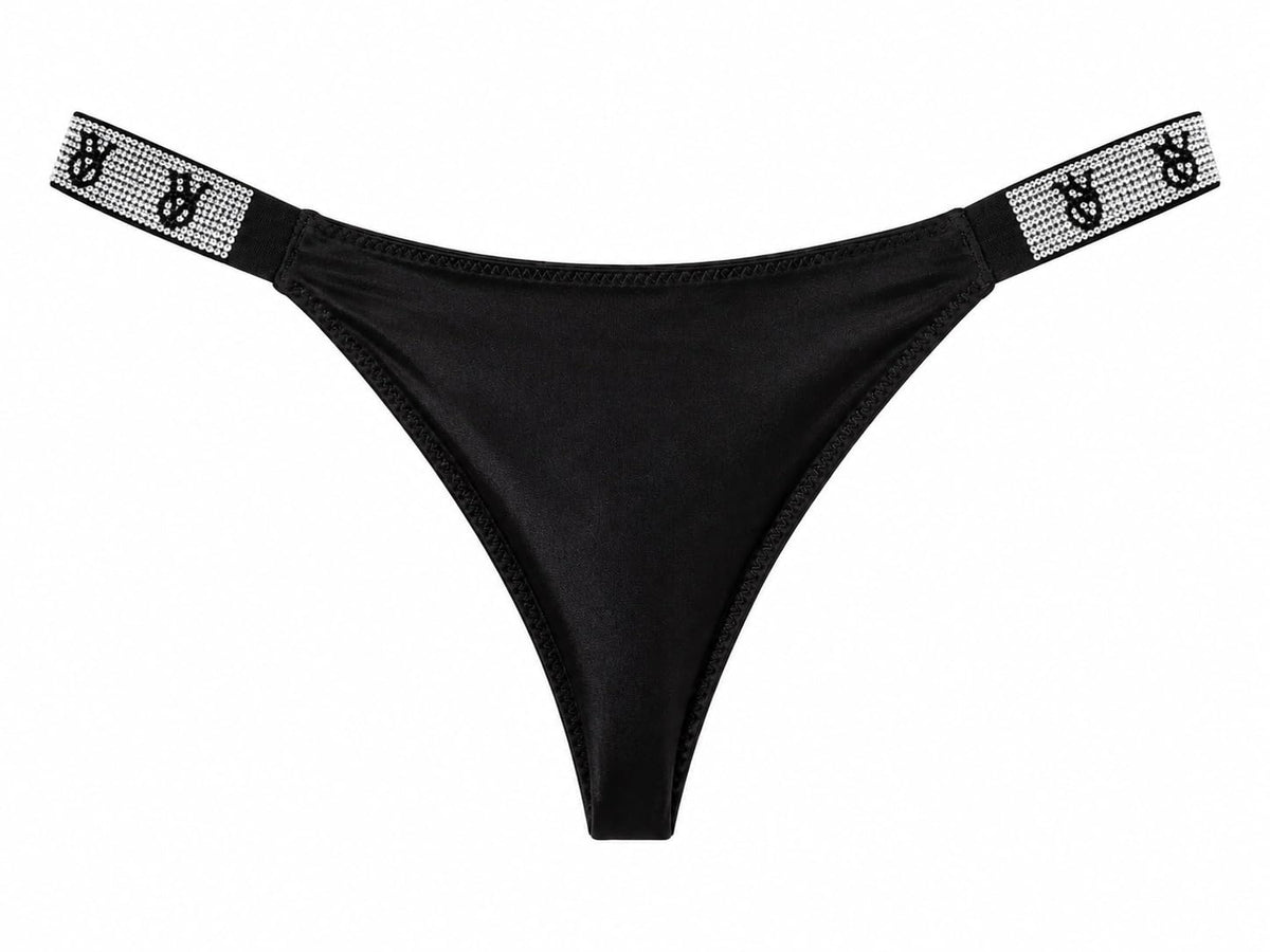 Victoria's Secret Shine Strap Very Sexy Lace Thong Panty Color Black New, Pink