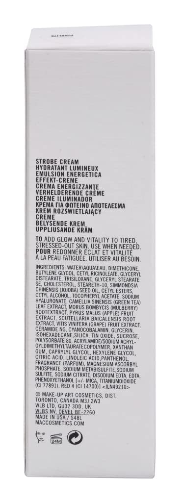 MAC Strobe Cream - Pink Lite for Women - 1.7 oz Cream (PACKAGING MAY VARY)
