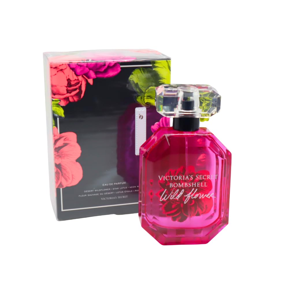 Victoria's Secret Bombshell Wild Flower Eau De Parfum Spray,3.40 Fl Oz (Pack of 1)