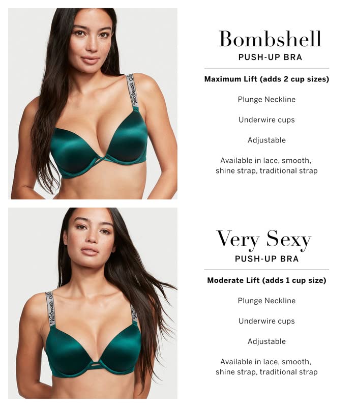 Victoria's Secret Women's Very Sexy Bombshell Adds-2-Cups Push Up Bra, Bras for Women (32A-38DDD)