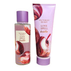 Victoria's Secret LOVE SPELL BRULEE Fragrance Mist & Lotion 2-piece Set - LIMITED Edition 2025 Fruity Gourmand Scent