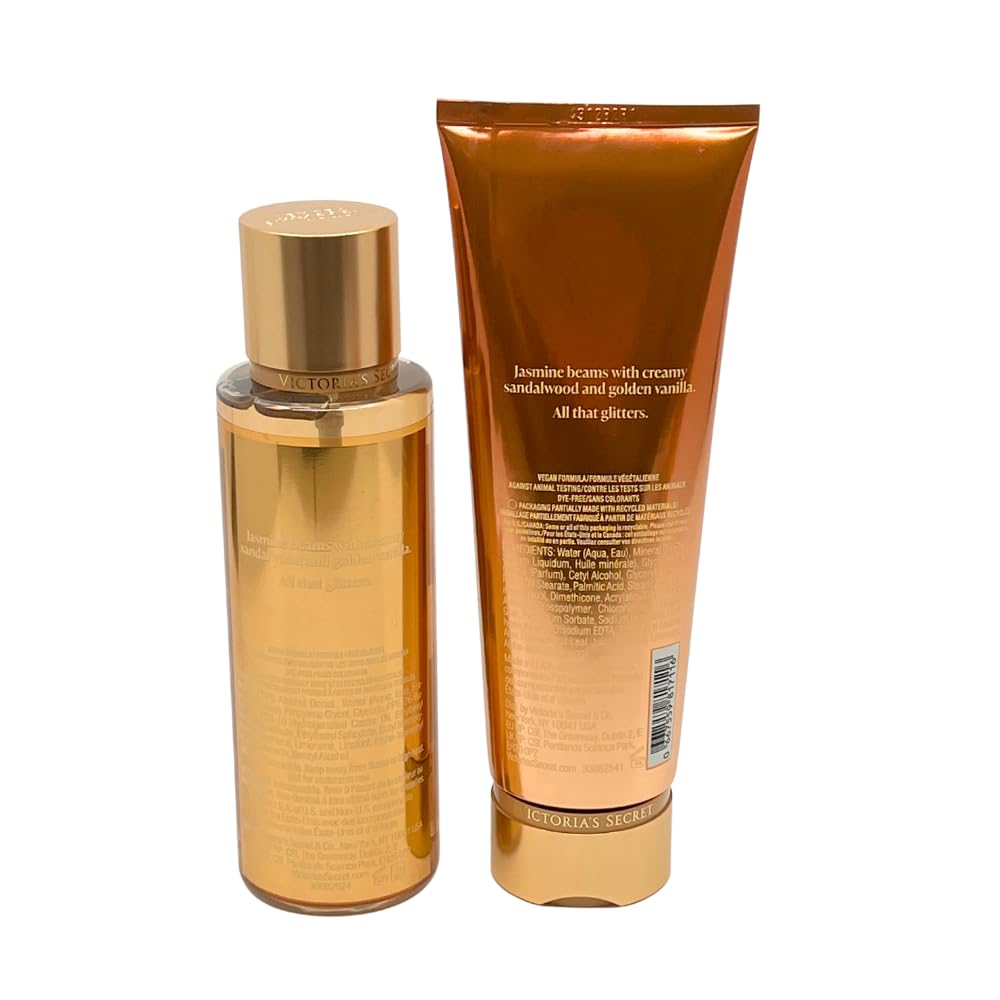 Victoria's Secret GILDED VANILLA Fragrance Mist & Lotion 2-piece bundle for Women – Full Size