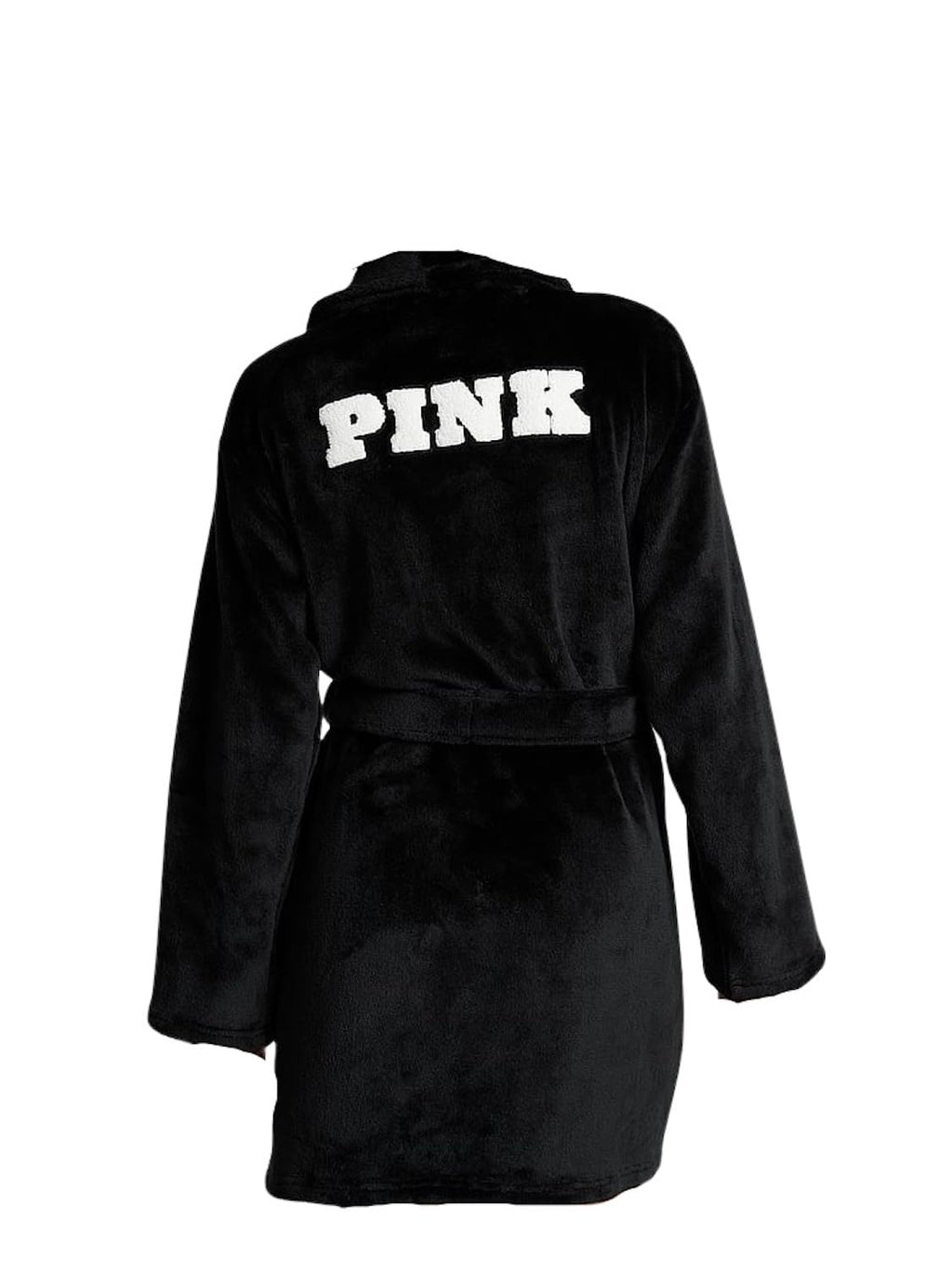Victoria's Secret Pink Fluffy Robe Color Black Size XS/Small New