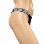 Victoria's Secret Shine Strap Very Sexy Lace Thong Panty Color Black New, Pink