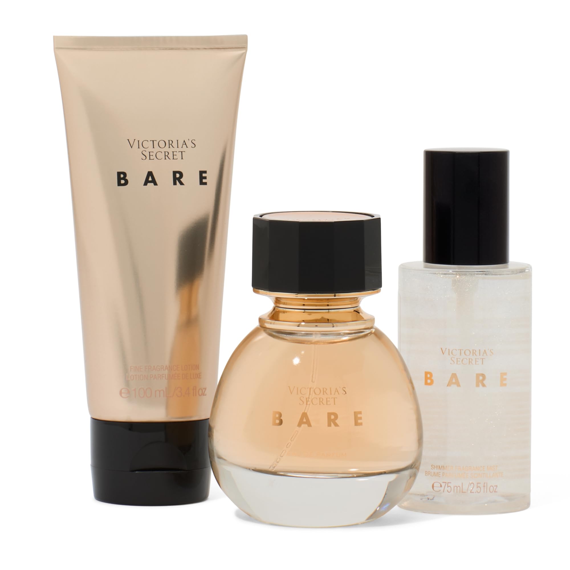 Victoria's Secret 3 Piece Fragrance Gift Set: 1.7 oz Eau de Parfum, Travel Lotion & Mist