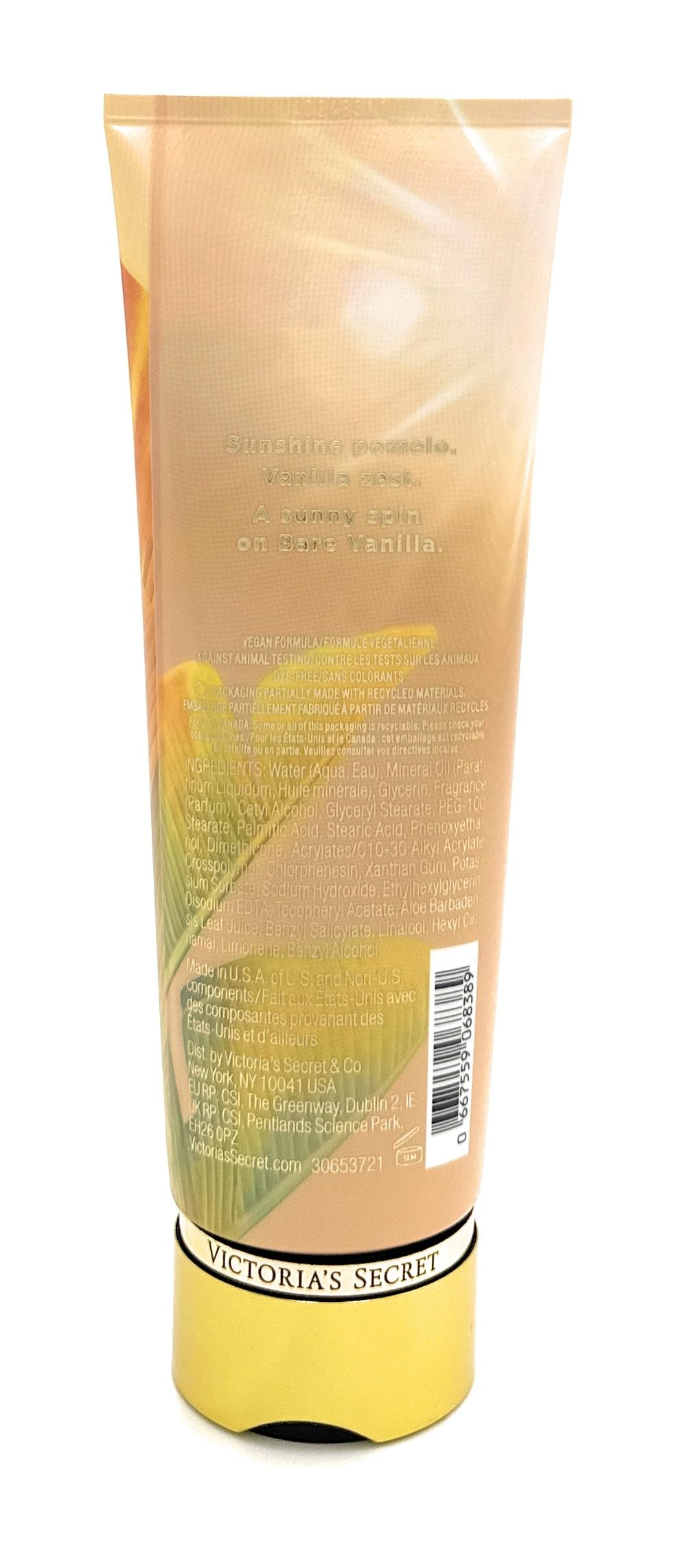 Victoria's Secret Fragrance Lotion Bare Vanilla Sol 8.0 Fl Oz
