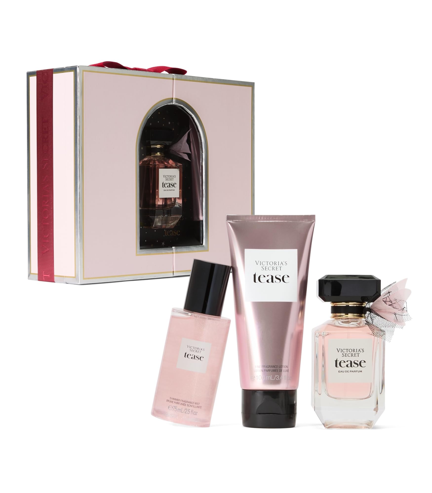 Victoria's Secret 3 Piece Fragrance Gift Set: 1.7 oz Eau de Parfum, Travel Lotion & Mist