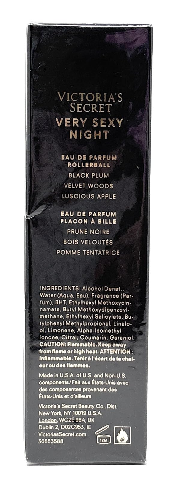 Victoria's Secret Very Sexy Night Eau de Parfum Rollerball .23 oz Travel Size