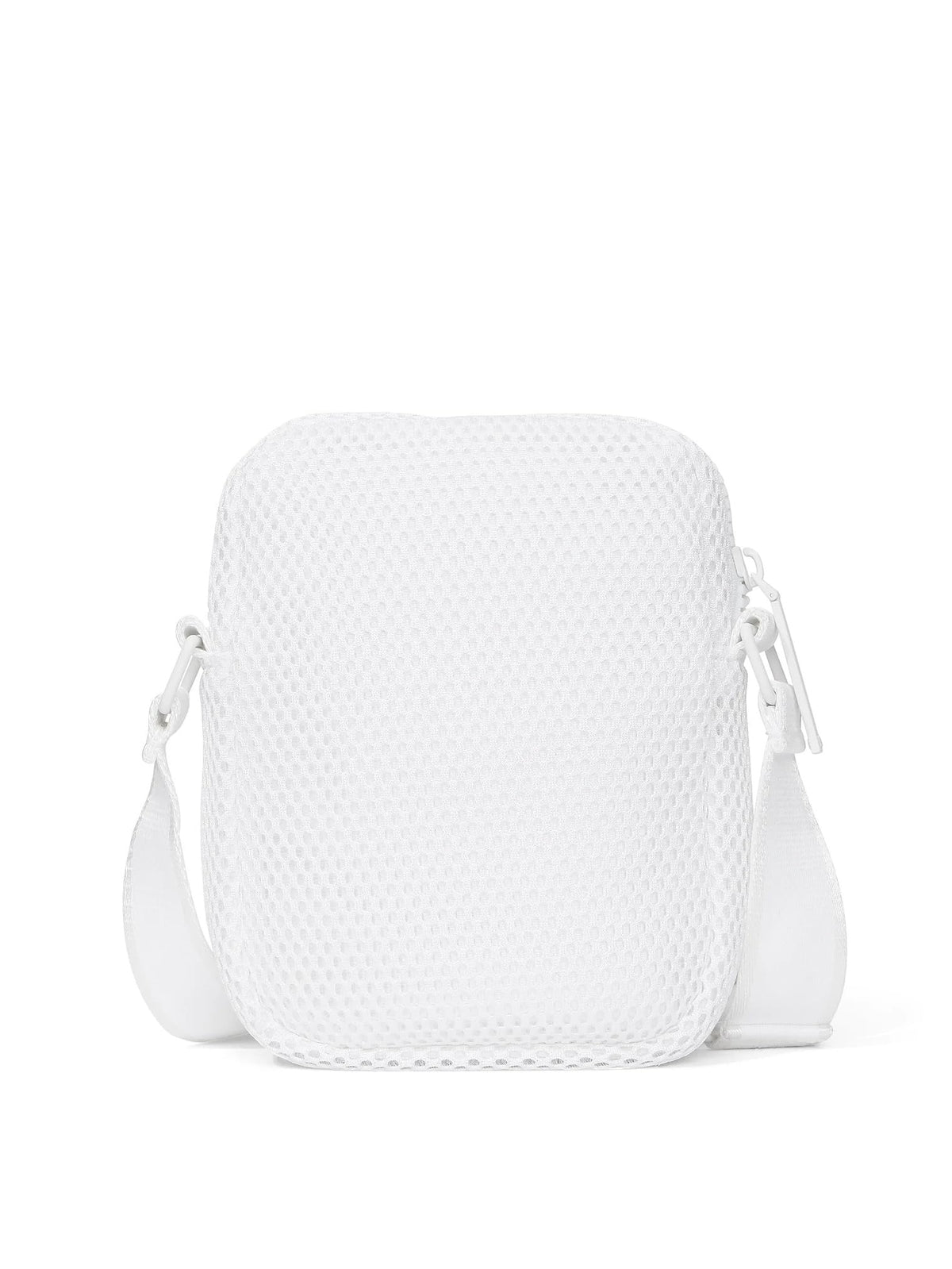 Victoria's Secret VSX Phone Sling Crossbody Bag White Lightweight Mesh Zip Pouch New