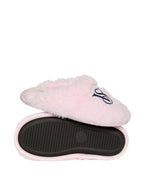Victoria's Secret Luxe Plush Faux Fur Slip-On Slippers Pink New