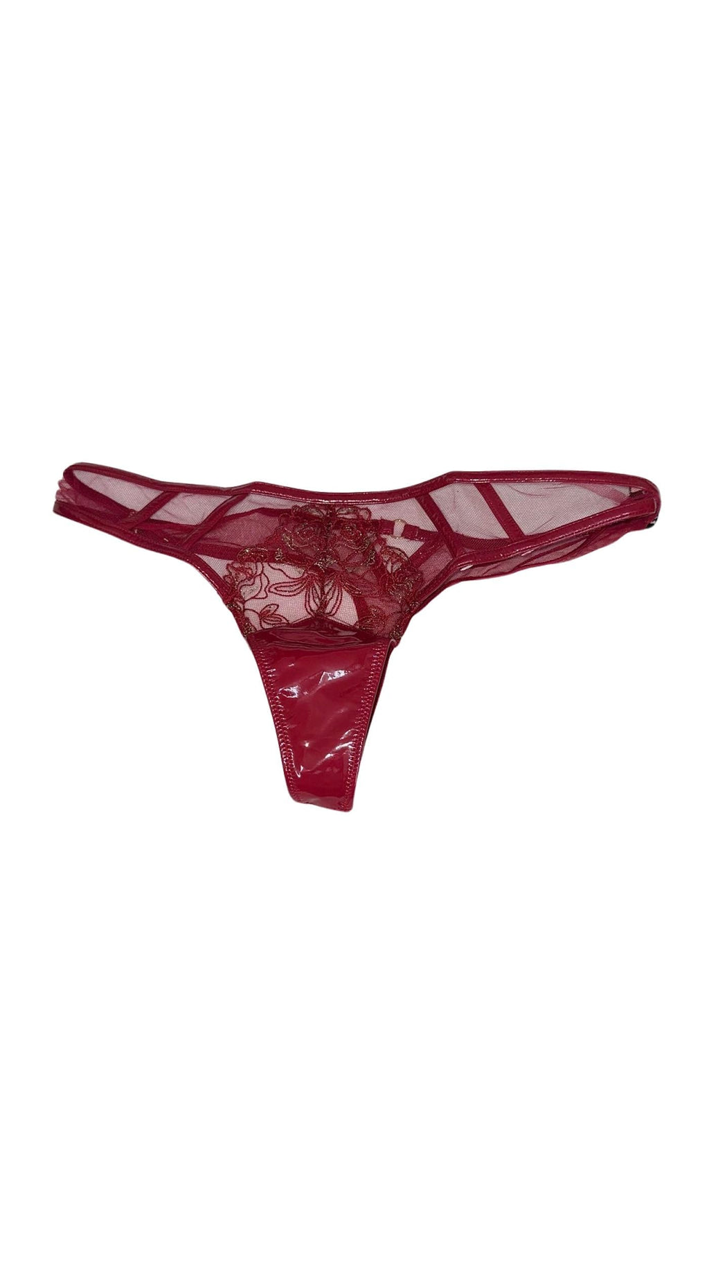 Victoria's Secret Midnight Affair Thong Panty Color Red New (US, Alpha, Large, Regular, Regular, Red)
