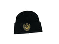 Victoria's Secret Pink Rib Knit Rhinestone Beanie Black Shine New