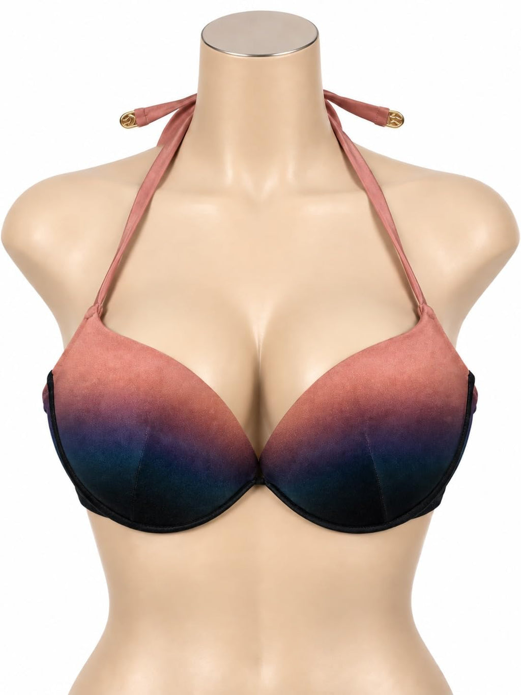 Victoria's Secret Swim Archives Sunset Ombré Push-Up Bikini Top New