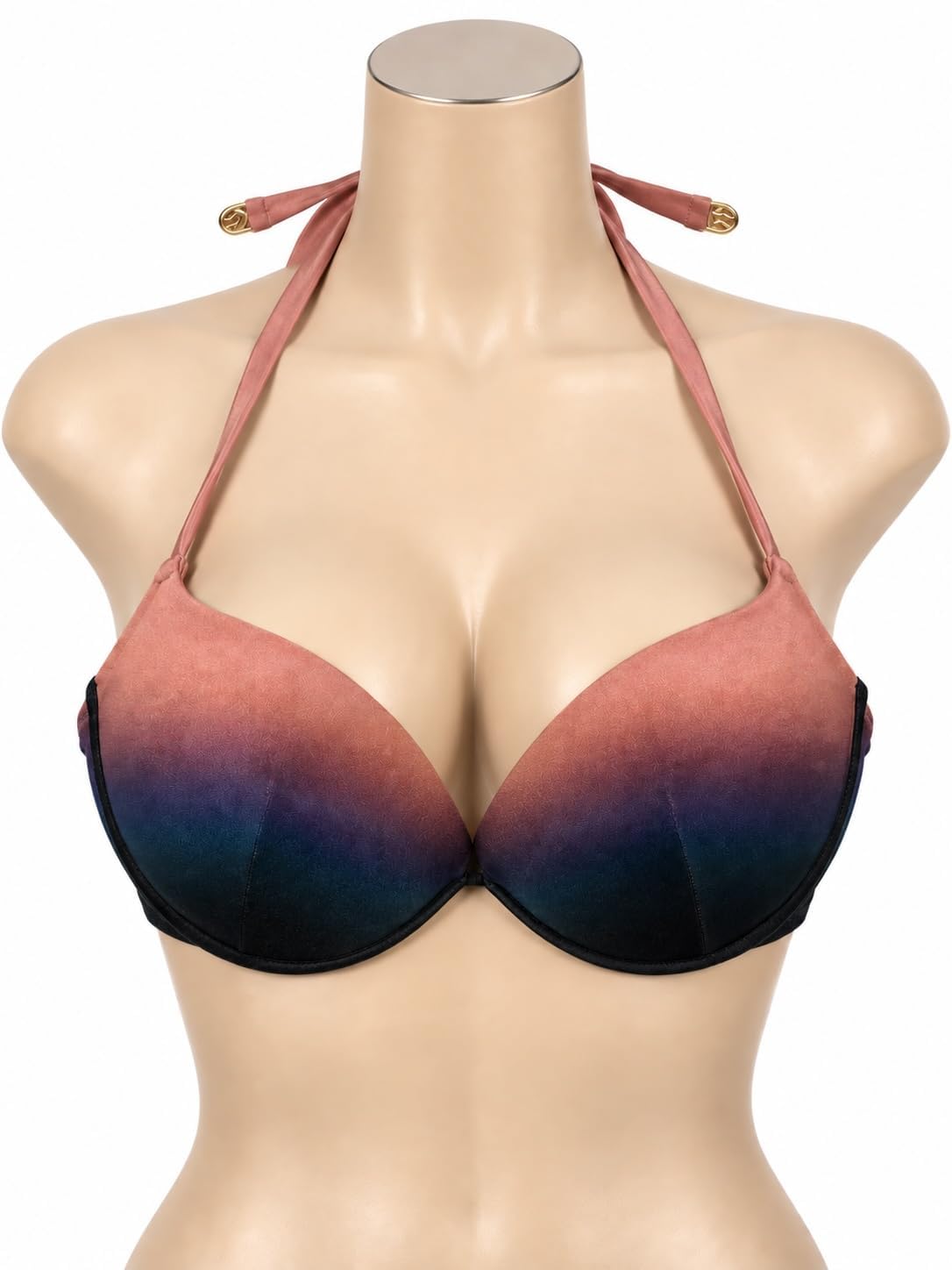 Victoria's Secret Swim Archives Sunset Ombré Push-Up Bikini Top New