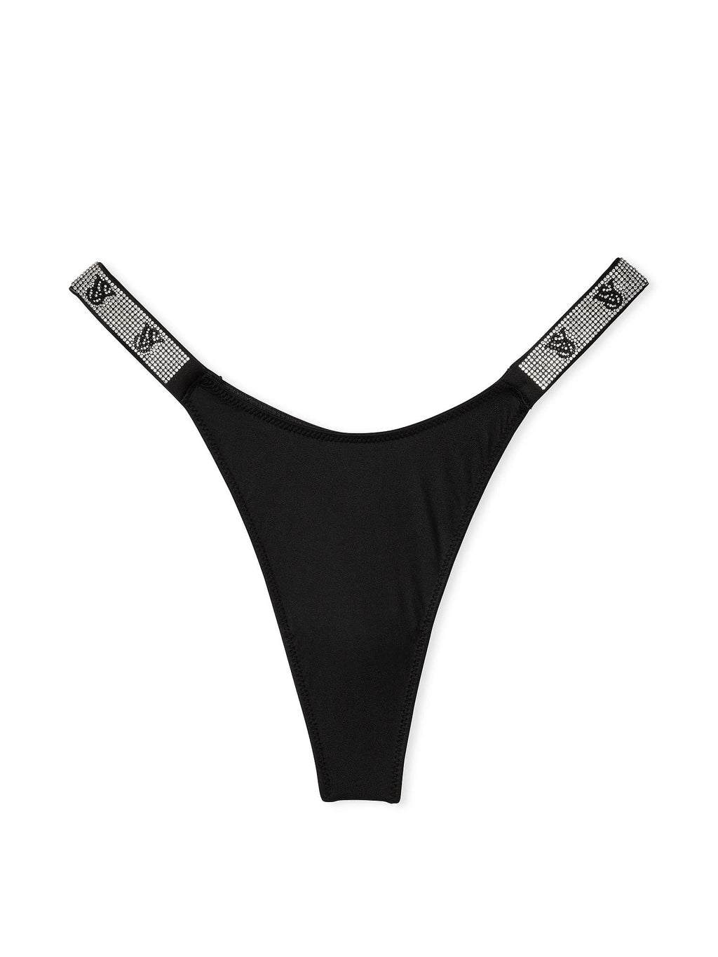 Victoria's Secret Shine Strap Very Sexy Lace Thong Panty Color Black New, Pink